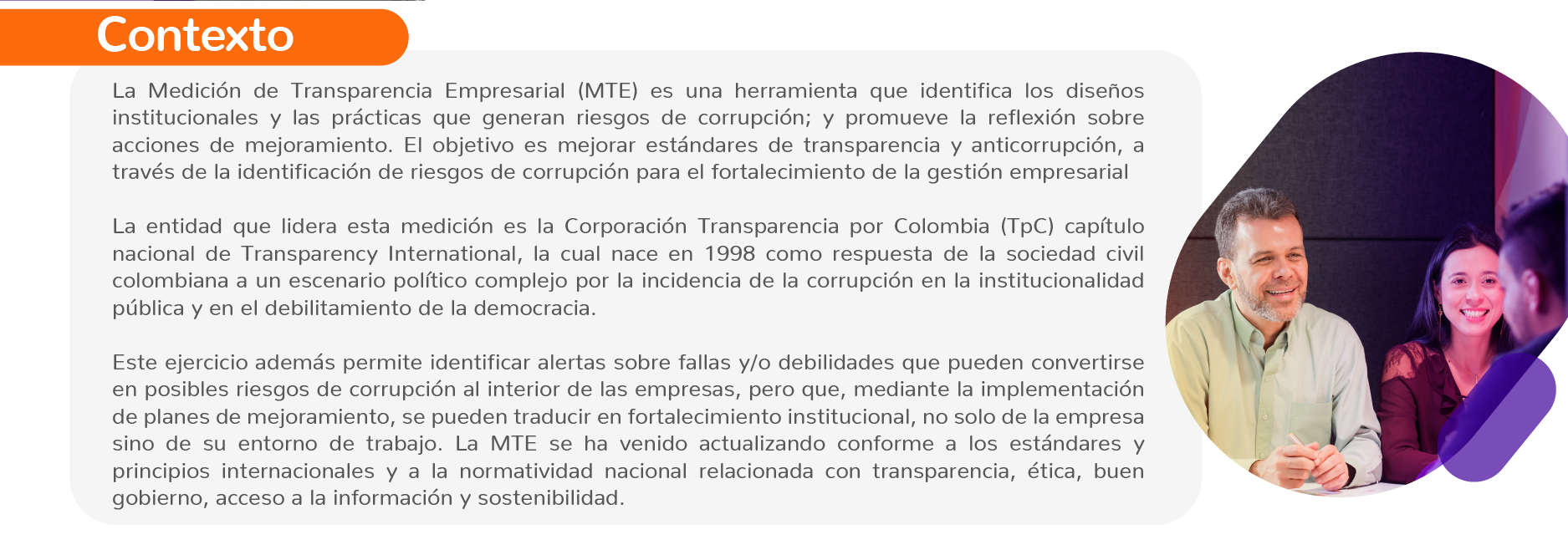 ​  97.4 puntos obtenidos por XM en Medición de Transparencia Empresarial 6