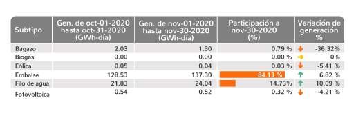 Subtipos renovables - Diciembre